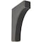 Ekena Millwork 1 3/4"W x 6"D x 8"H Clarksville Wood Vintage Decor Bracket, Black BKTWD02X06X08CVBL - alternate 1